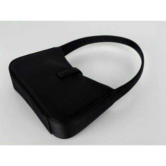 Saint Laurent Le 5 A 7 Mini Hobo Bag Black Satin - Picture 10 of 16